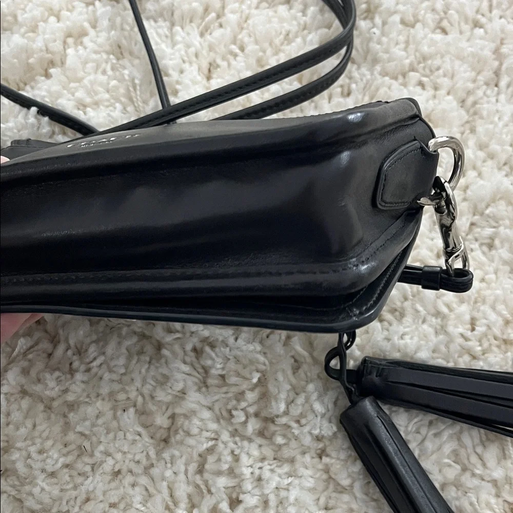 Coach Black Leather Crossbody Bag - Picture 6 of 16